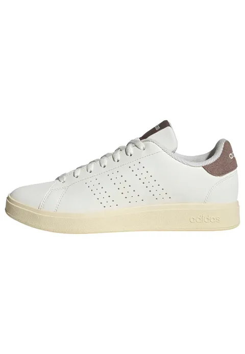 adidas Uomo Advantage Base 2.0 Shoes, Core White/Core Black/Trace Brown, 38 EU