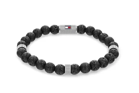 Tommy Hilfiger Jewelry Braccialetto di Perline da Uomo Con Pietre Laviche - 2790435
