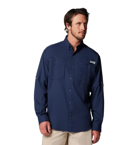 Columbia Tamiami II LS Shirt, Parte superiore in tessuto, Asciugatura rapida, Design