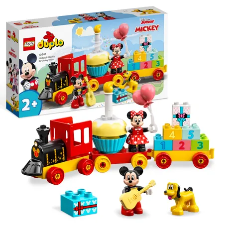 LEGO Duplo | Disney Il Treno del Compleanno di Topolino e Minnie - Giocattolo per Bambine