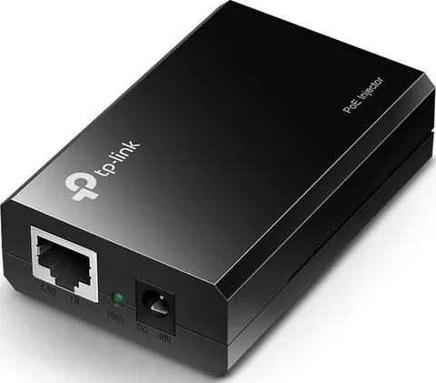 TP-Link PoE150S PoE Injector IEEE 802.3af, 2 Porta RJ45 10/100/1000Mbps, Auto determina i parametri elettrici necessari