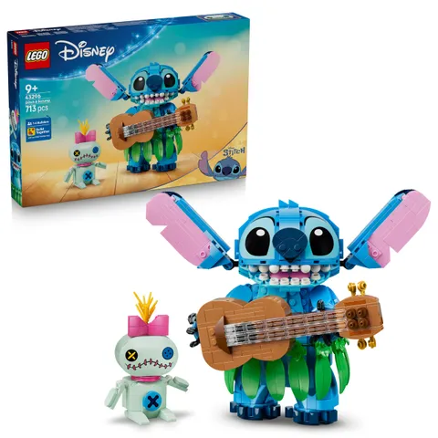 LEGO | Disney Stitch e Scrump Giocattolo - 2 Action Figure con Accessori tra cui un