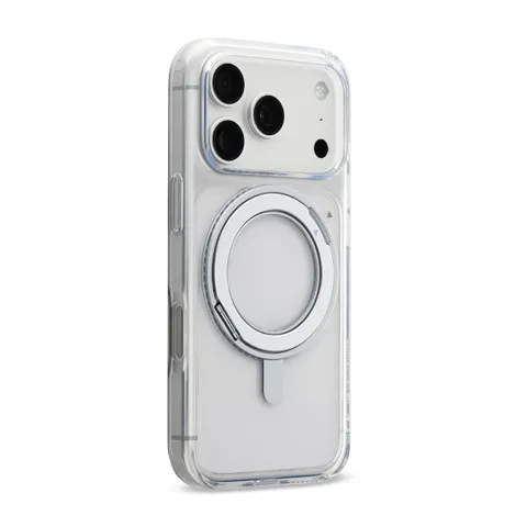 cellularline Spin Mag Custodia per iPhone 18 Pro, Ring 360°, Trasparente
