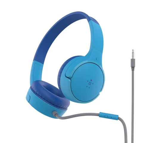 Belkin SoundForm Mini Cuffie on-ear con filo per bambini, headset over-ear per bambini