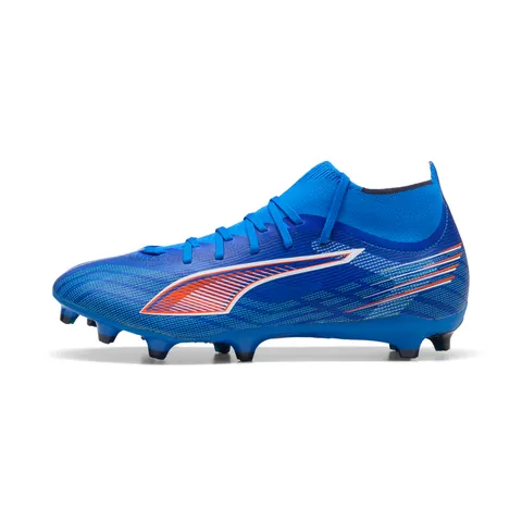PUMA Scarpe da Calcio Ultra 6 Match+ FG/AG Unisex 47, Ultra Blue White Black