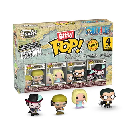 Funko Bitty POP! 4 Pack: One Piece - Usopp, Kaya, Kuro, Mystery Mini Figure - 1 in 6