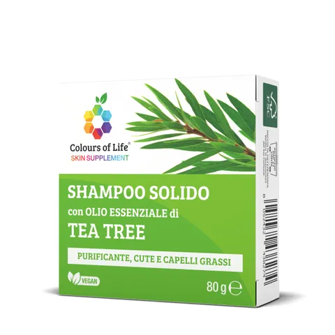 Shampoo Solido con TE TREE per cute grassa, azione purificante, pack eco-friendly