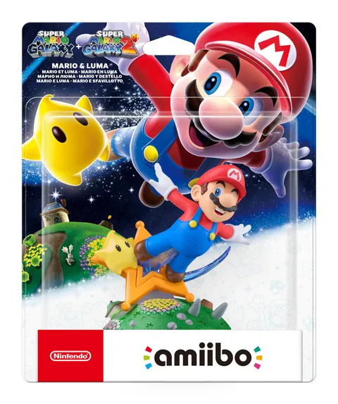 Amiibo Nintendo di Mario e Sfavillotto (Super Mario Galaxy + Super Mario Galaxy 2)