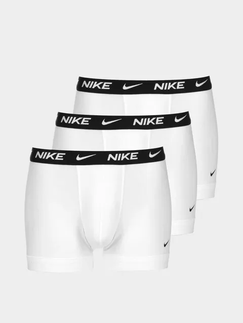 Nike Underwear Uomo Essential Trunks Pacco da 3 - Gamba Corta, Aderente, Tessuto Morbido