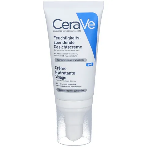 Cerave Crema Viso Idratante con Acido Ialuronico e Ceramidi 50Ml