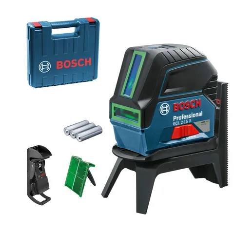 Bosch Professional Livella laser multifunzione GCL 2-15 G (laser verde, da interno, punti