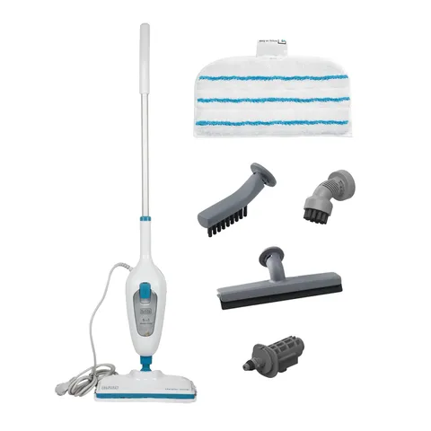 Black+Decker Scopa a vapore 2 in 1 con pulitore portatile multifunzione con 5 accessori