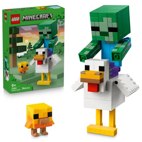 LEGO Minecraft Fantino di Polli Giocattolo - Kit di Modellismo 3D con 3 Personaggi tra