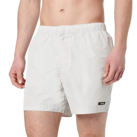Calvin Klein Uomo Pantaloncini da Bagno Casual Tailored con Elastico, Beige (Light Cast)