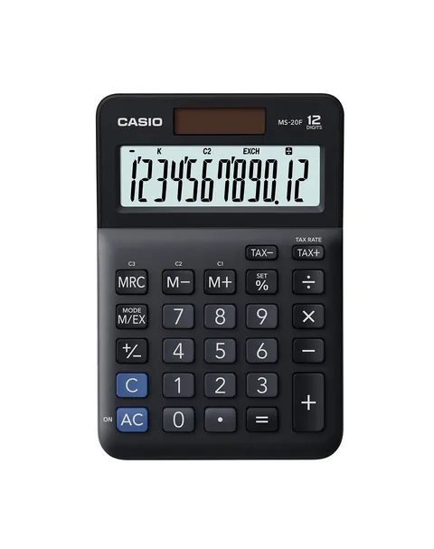 Casio MS-20F Calcolatrice da Tavolo 12 Cifre