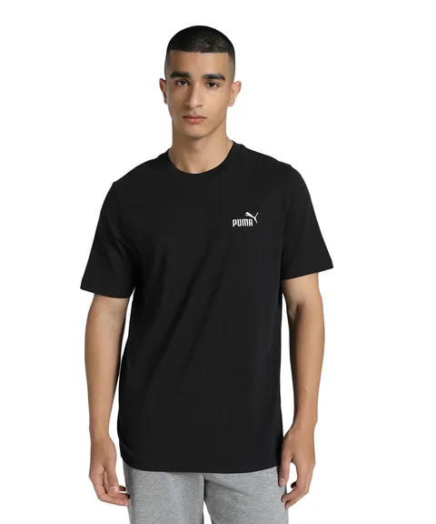 Puma Ess Small No. 1 Logo Tee, Magliette Unisex - Adulto, Puma Black