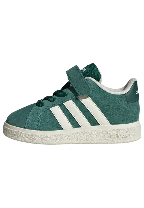 adidas Unisex - Bimbi 0-24 Grand Court 00S Infants Shoes, Collegiate Green/off White/Core