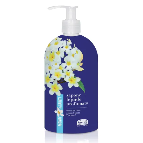 Helan, Monoi de Tahiti - Sapone Liquido Mani e Corpo Delicato con Vitamina C e Acqua di