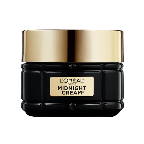 L'Oréal Paris, Crema Viso Midnight, Per Pelli Mature, Azione Anti-Età, Incarnato Levigato