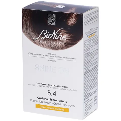 Bionike Shine On - Trattamento Colorante Capelli, Kit Tinta per Cute Sensibile Senza