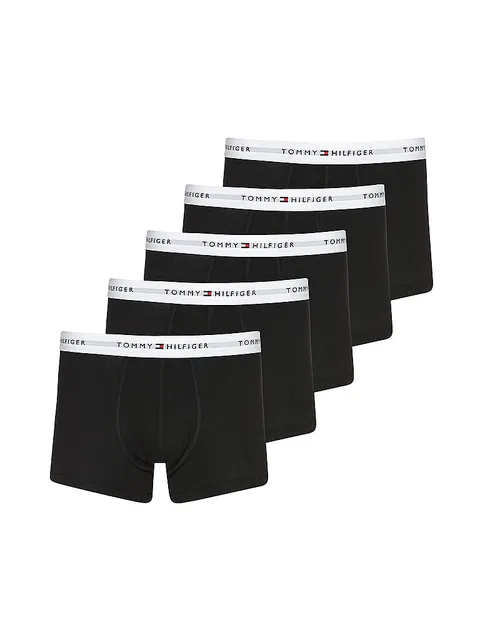 Tommy Hilfiger 5P Boxer da Uomo Black/Black/Black/Black/Black XL