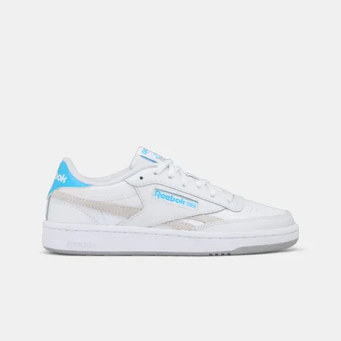 Reebok Club C Revenge, Scarpe da Ginnastica, Ftwrwhite/Barelygrey/Semifuturecyan, 34.5 EU