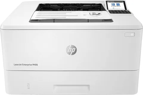 HP LaserJet Enterprise M406dn 3PZ15A, Stampante Multifunzione A4, Fronte e Retro Automatica in b/n, 40 ppm, USB, Gigabit Ethernet, HP Smart, Schermo Touch LCD da 6,75 cm, No Wi-Fi, Fax e ADF, Bianca