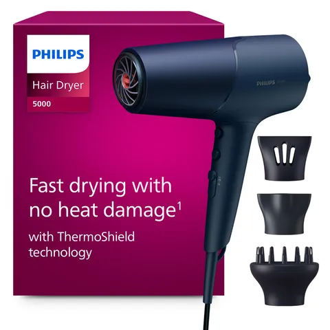 Philips Serie 5000 Asciugacapelli 2300W Blu