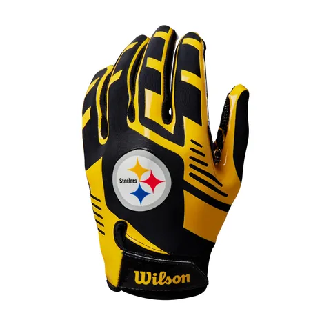 Wilson Guanto da Football AD NFL Stretch Fit, Vestibilità Sicura e Presa Salda, In