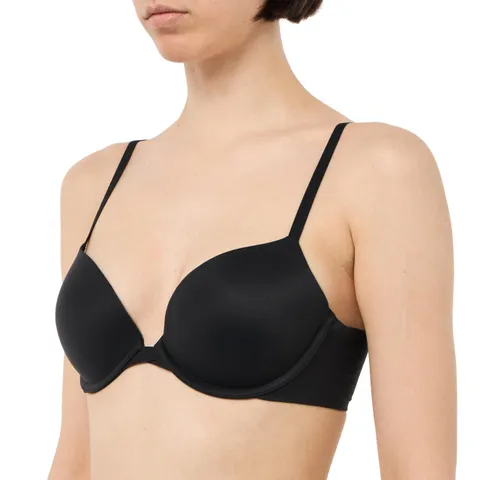 Calvin Klein Donna Reggiseno Scollato con Push-up, Nero (Black), 2B