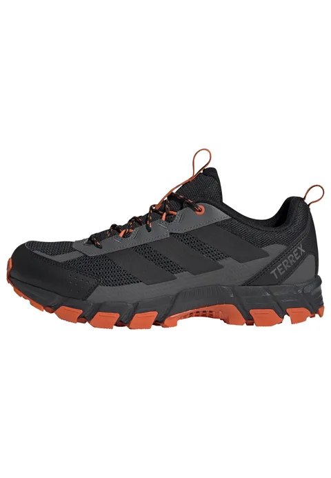 adidas Uomo Terrex Rockadia Hiking Shoes, Carbon/Core Black/Semi Impact Orange, 39 1/3 EU