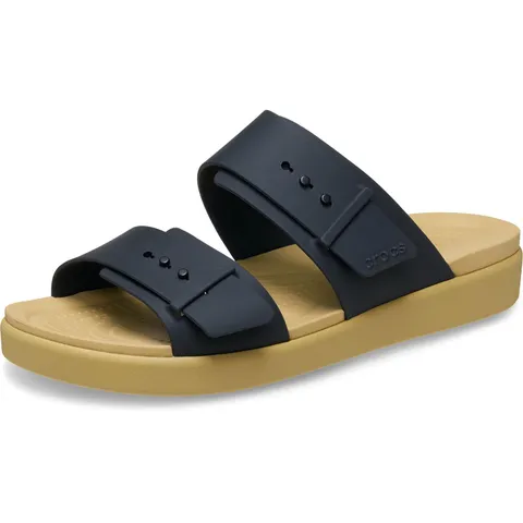 Crocs Brooklyn Buckle Low, Sandali Donna, Nero Abbronzato, 37/38 EU
