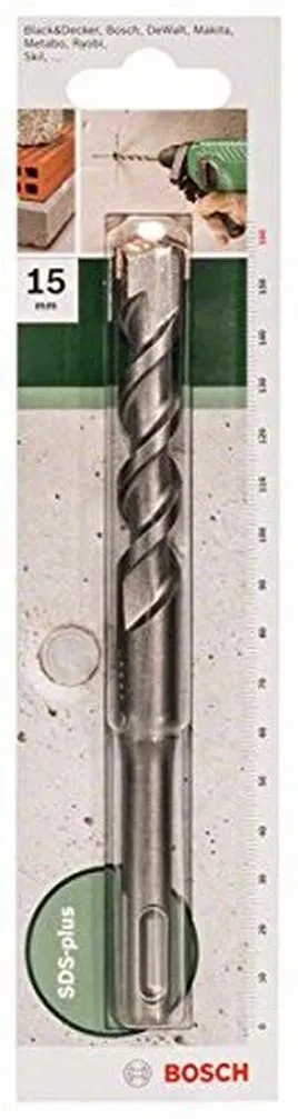 Bosch 2609255531 - Punta per martelli perforatori SDS-Plus, 160 mm, diametro 15 mm
