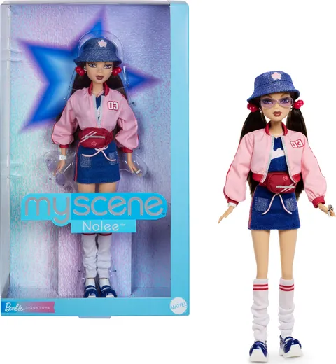 Barbie Signature - Nolee My Scene, bambola da collezione in abito ispirato agli anni