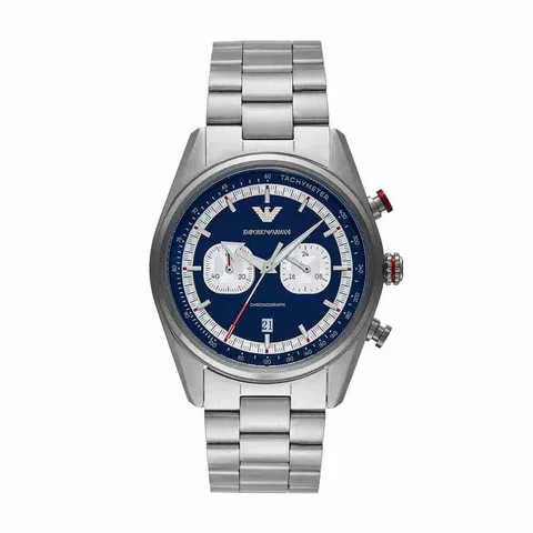 Emporio Armani Orologio per uomo, Movimento cronografo al quarzo a 2 quadranti secondari