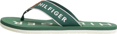 Tommy Hilfiger Uomo Infradito Sporty Beach Sandal con Logo, Verde (Street Green), 46