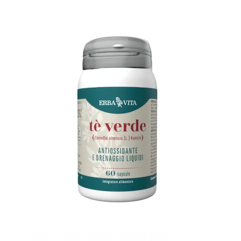 ERBA VITA Integratore Alimentare di Tè Verde - 60 Capsule - Svolge azione antiossidate e