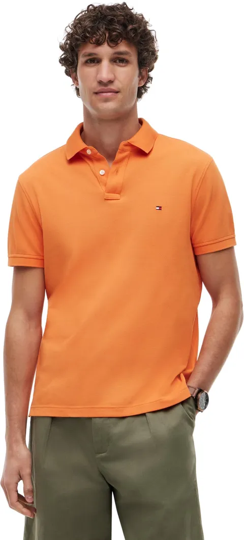 Tommy Hilfiger Polo Regular Uomo 1985 Mw0Mw17770, Arancione, XL