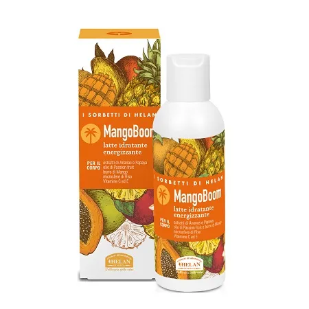 Helan, I Sorbetti MangoBoom - Crema Corpo Idratante Pelle Secca Fluida, Crema Corpo