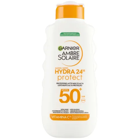 Garnier Ambre Solaire Hydra 24H Protect Latte SPF50 175ml - Non grasso - Resistente