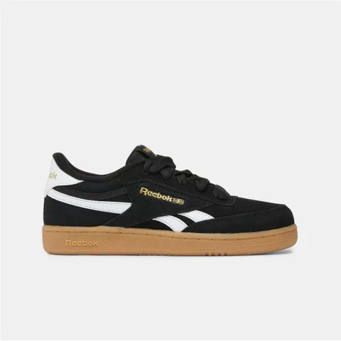 Reebok Club C Revenge, Scarpe da Ginnastica Unisex - Bimbi 0-24, Black White Gold, 20 EU