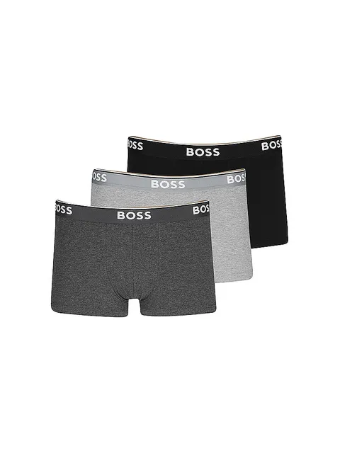 BOSS Trunk 3P Power Boxer Ai Pantaloncini, Open Grey 61, S Uomo