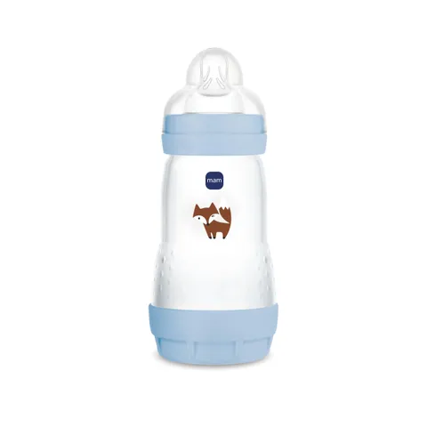 MAM Biberon Easy Start 260 ml Anticolica Azzurro