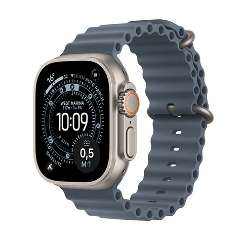 Apple Watch Ultra 3 49mm titanio cinturino ocean blu
