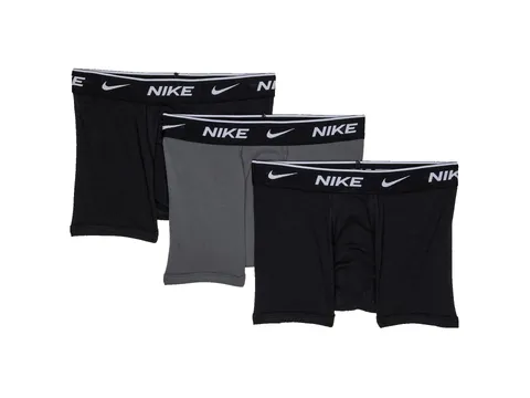Nike E Day Cotone Stretch 3 Boxer per Bambino Black/Dk Grey 6/8 Anni