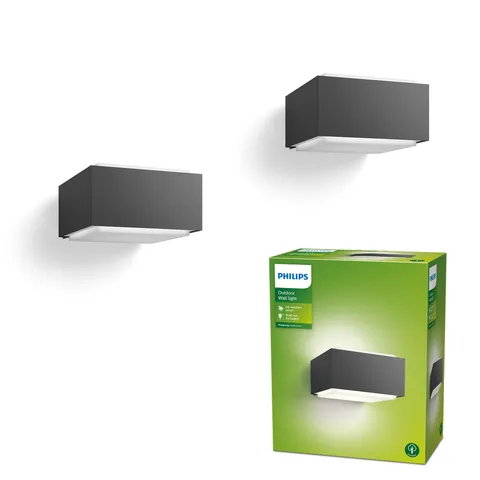 Philips Hedgehog Lampada da Parete, per Esterni, 42 W, E27, lampadina non inclusa