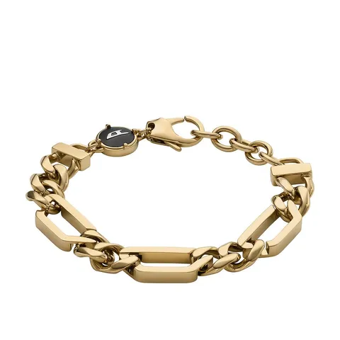 Diesel Bracciale da Uomo, Acciaio Inossidabile, Lunghezza 20 cm, D'oro