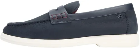 Tommy Hilfiger Uomo Scarpa Driver Nubuck Loafer in Pelle, Blu (Desert Sky), 40