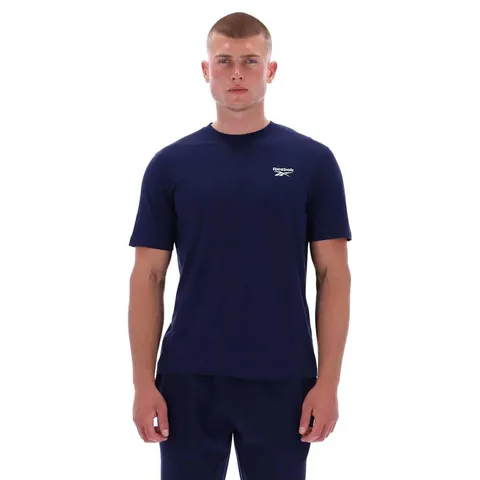 Reebok T-Shirt da Uomo Cody Small Logo Crew Neck SS Tee, Vector Navy, S