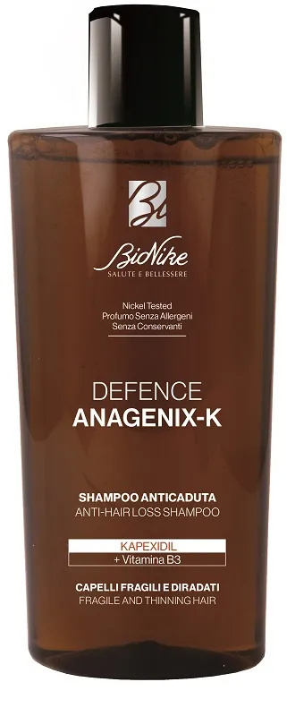 BioNike Defence Anagenix-K, Shampoo Anticaduta, Contrasta la Caduta dei capelli e il